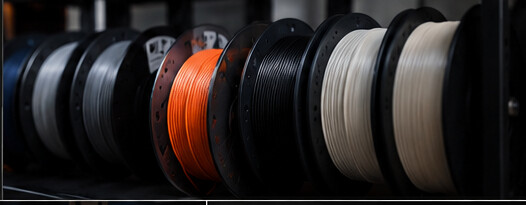 Mehrfarbiges Filament als Beispiel für Multicolor-Druck